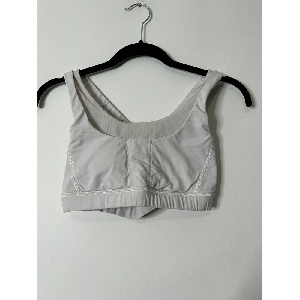 Lululemon Women Size 4 White Criss Cross Back Sports Bra